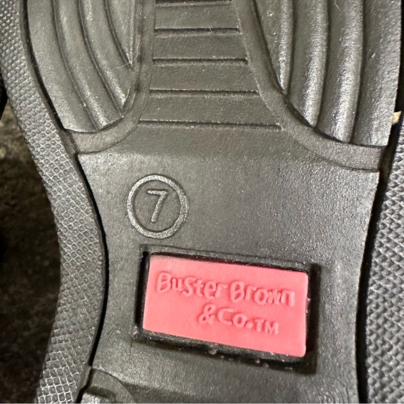 Buster Brown Black Mary Jane Toddler Shoes Size 7 - Picture 6 of 11